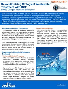 Fuel Tech's biological wastewater treatment system with DGI technology for efficient oxygen transfer.